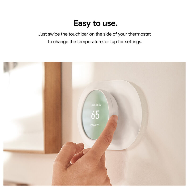 Google Nest Thermostat Charcoal